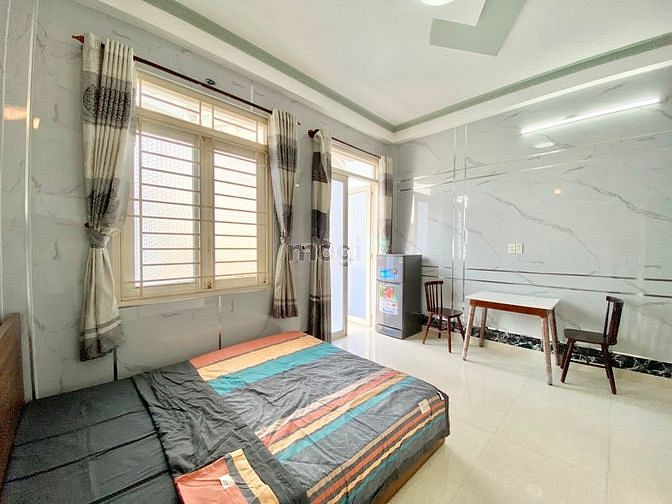 Hình ảnh Studio trống sẵn - nội thất cơ bản - ban công lớn thoáng mát