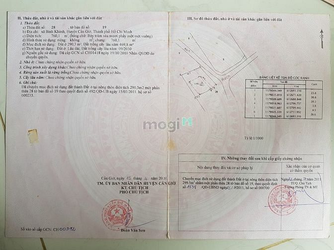 Hình ảnh Bán lô đất đẹp cách phà Bình Khánh Cần Giờ 500m, 760 m2, giá 8 tỷ