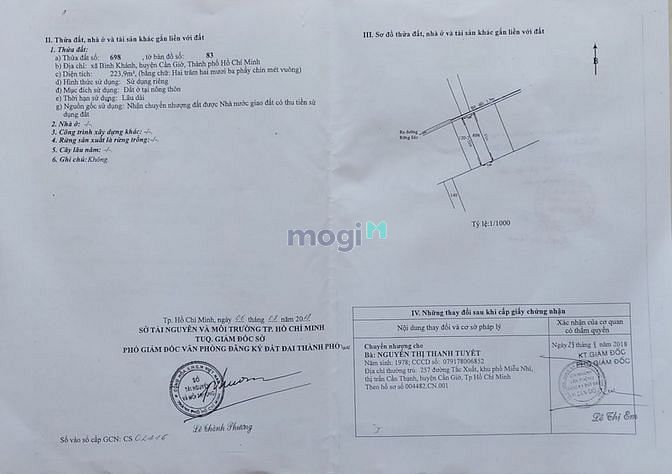 Hình ảnh Bán lô đất đẹp 223m2 (7x32) ngay KDC xã Bình Khánh Cần Giờ, giá 2,3 tỷ