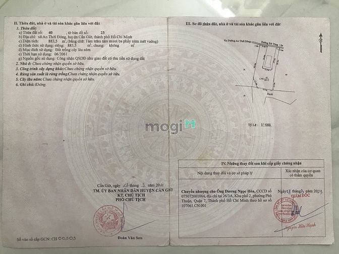 Hình ảnh Bán đất tặng nhà cấp 4 xã An Thới Đông Cần Giờ, 1171m, giá 6.8 tỷ