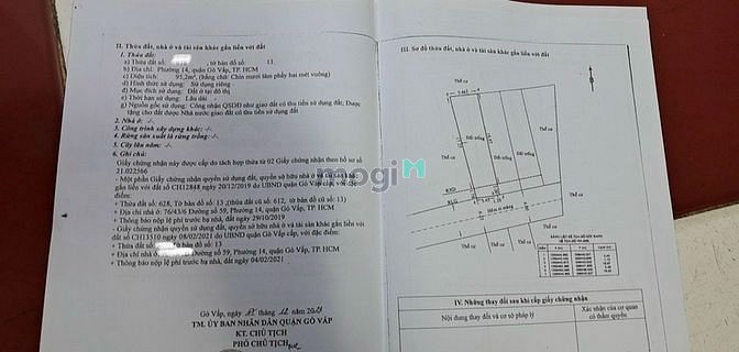 Hình ảnh khuôn đất hẻm xe tải 95m2 Lê Văn Thọ, GV. 5x19m. Giá chỉ 78tr/m2