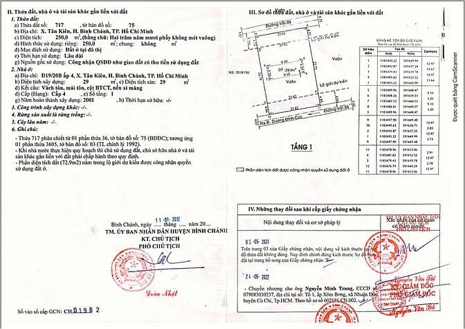 Hình ảnh Bán đất Full thổ cư 250m2, hẻm Dương Đình Cúc, xã Tân Kiên, Bình Chánh