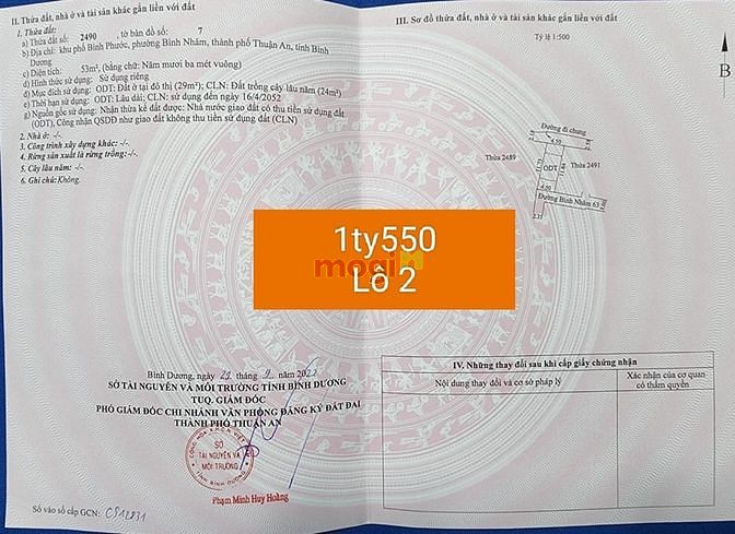 Hình ảnh Đất bán gần chợ bình nhâm - sổ hồng riêng cc ngay