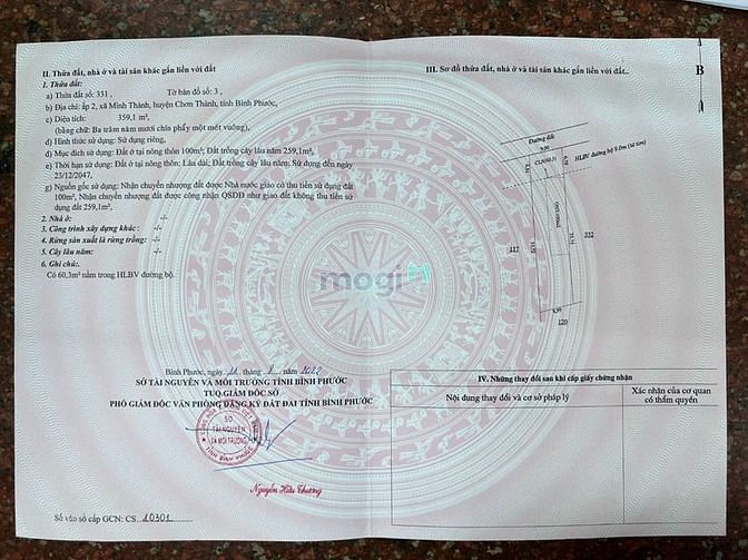 Hình ảnh Đất Nền, Đất Vườn, KCN Becamec , Minh Thành - Bầu Nam, Chơn Thành, BP