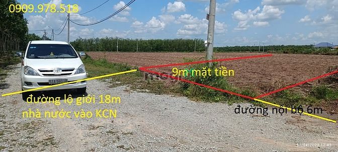 Hình ảnh Đất Nền, Đất Vườn, KCN Becamec , Minh Thành - Bầu Nam, Chơn Thành, BP