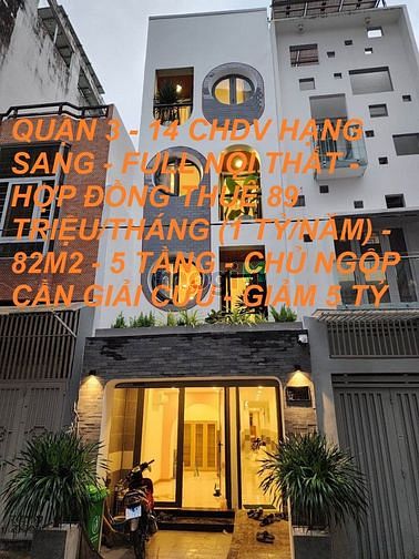 Hình ảnh Cấp cứu CHDV Trần Văn Đang 82m2 giảm 5 tỷ chỉ còn 16 tỷ