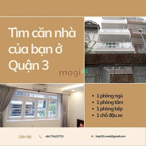 Hình ảnh Cho thuê phòng ngay tại TRUNG TÂM QUẬN 3