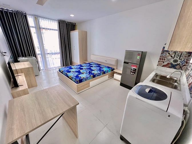 Hình ảnh 🏙️Cho Thuê Căn Hộ Studio Ban Công Lớn_40m2 Ngay Ngã Tư Hàng Xanh