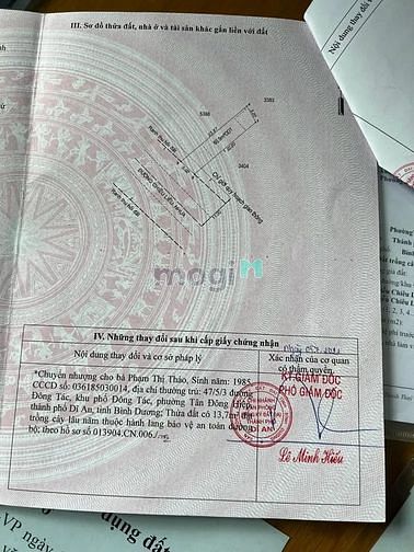 Hình ảnh Bán Đất mặt tiền đường chiêu liêu 116m2, tân đông hiệp Dĩ An