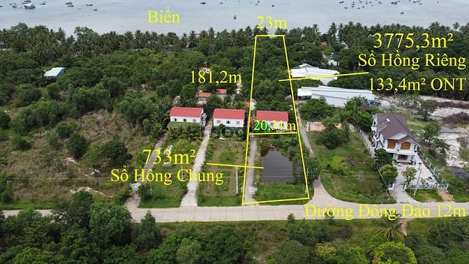 Hình ảnh Bán đất biển bãi bổn hàm ninh có sẵn 5 homestay có thể khai thác