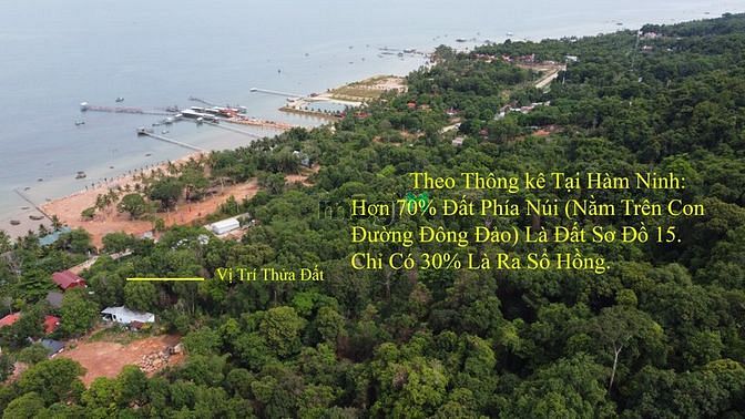 Hình ảnh đất đồi có sổ hổng đối diện rory bar hàm ninh Phú Quốc. Sivaland.com
