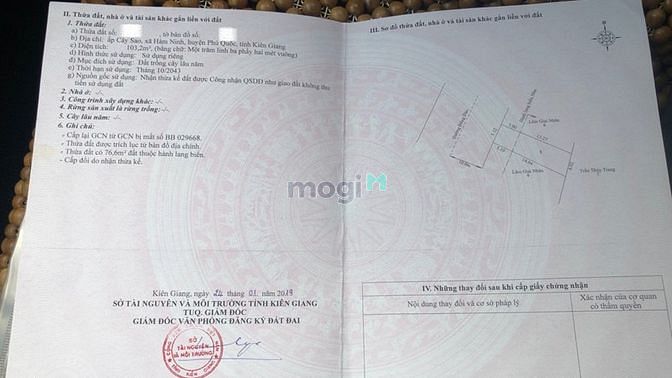 Hình ảnh bán đất thổ cư mặt tiền biển cây sao phú quốc. Sivaland.com