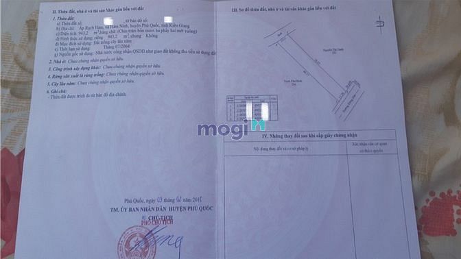 Hình ảnh bán đất rạch hàm gần trung tâm hàm ninh phú quốc. Sivaland.com