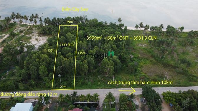 Hình ảnh bán đất biển mặt tiền đường hàm ninh phú quốc đẹp. Sivaland.com