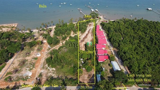 Hình ảnh bán 5000 m2 đất biển hàm ninh phú quốc. Sivaland.com