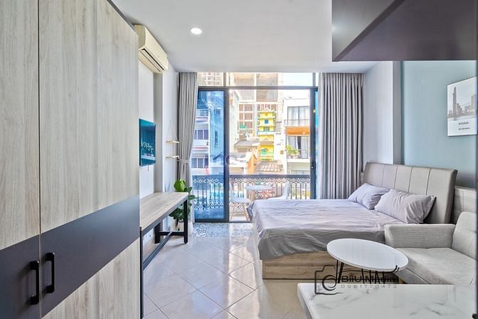 Hình ảnh CH Studio Full Nội Thất Cao Cấp Ban Công Cửa Sổ Thoáng Mát Đề Thám Q1