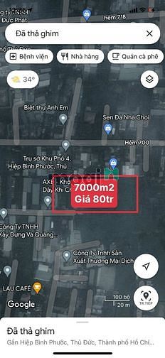 Hình ảnh BDS HÙNG VĨ LAND Vuông Vức ! 7000m² đất Hiệp Bình Phước chỉ 80 tr/th