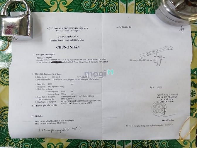 Hình ảnh Đất mặt tiền đường giồng ao xã Lý Nhơn Cần Giờ, DT 670m, giá 16 tr/m2