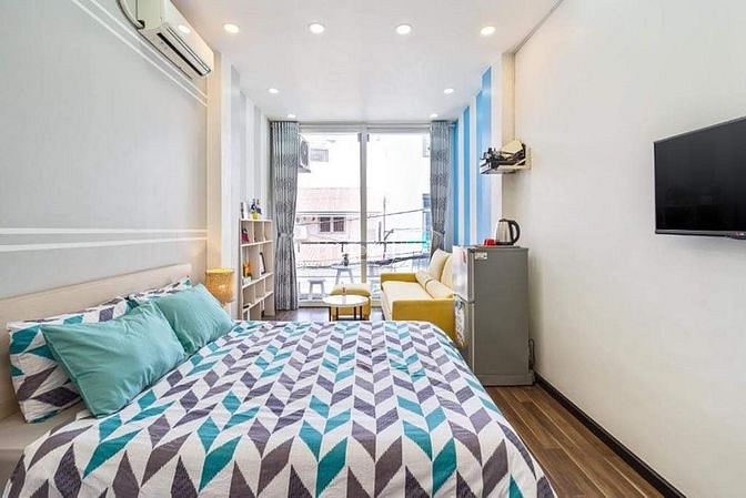 Hình ảnh Studio ban công siêu thoáng mát gần chợ Tân Định