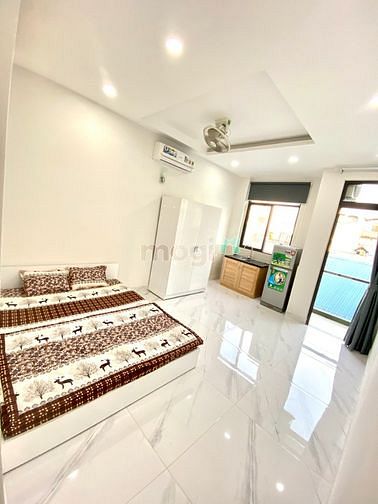 Hình ảnh Studio balcon rộng 30m2, đường Bùi Hữu Nghĩa, đầy đủ nội thất - QBT