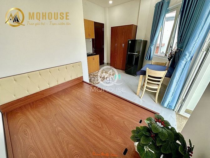 Hình ảnh 🏝Căn Hộ studio full nội thất cửa sổ lớn balcon Bùi Đình Túy