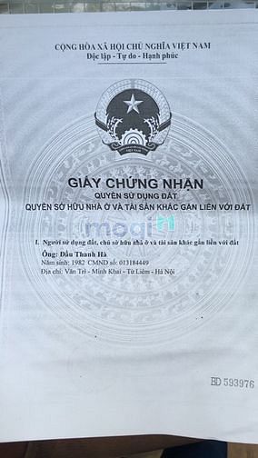 Hình ảnh bán đất chính chủ 57 m2 4.2x13.6 m thôn bắc xã kim nỗ đông anh