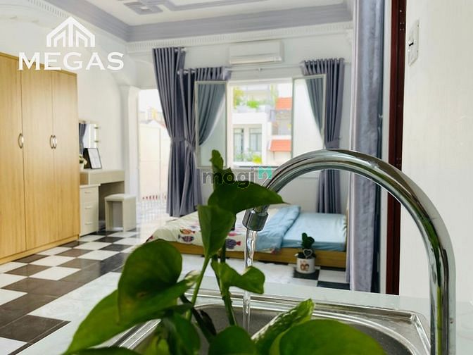 Hình ảnh Căn Hộ Tân Bình Full NT Ban Công, Máy giặt riêng gần CV Hoàng Văn Thụ