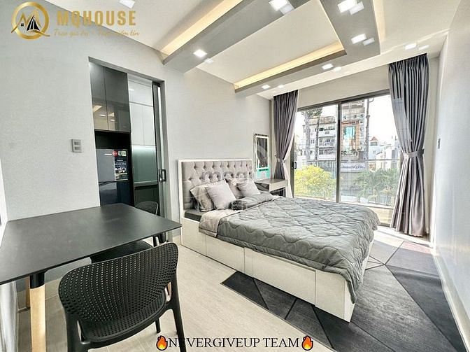 Hình ảnh 🍀C.H 1PN mặt tiền Phạm Viết Chánh Balcony có máy giặt riêng thang máy