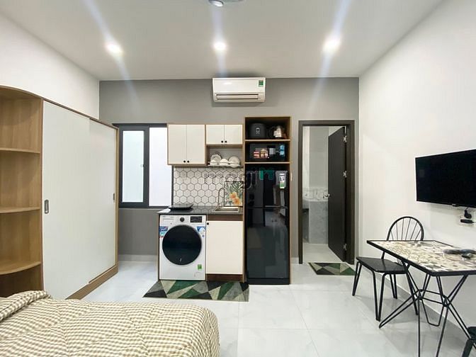 Hình ảnh TRống căn studio ngay chân cầu Sài Gòn có máy giặt riêng