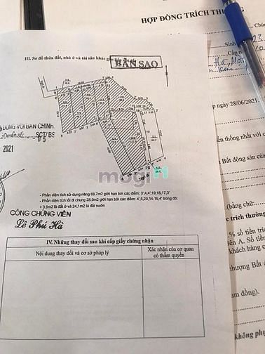 Hình ảnh Bán đất Bùi Xương Trạch, 70m2, lô góc, ngõ ba gác, 5.4 tỷ