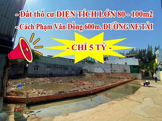 Hình ảnh Đất nhà phố DT lớn 90m2 ngay P. Linh Đông, Phạm Văn Đồng. Đường 6m
