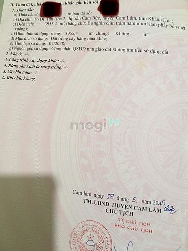 Hình ảnh Đất đô thị trung tâm Cam Đức cần bán