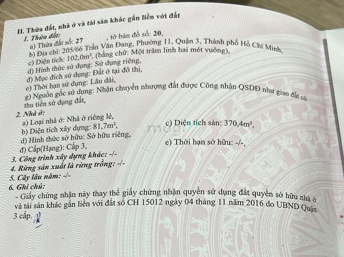 Hình ảnh Bán CHDV Phường 11, Q3 Có Thang Máy - Hẻm Xe Tải