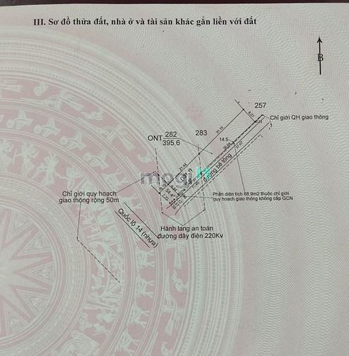 Hình ảnh Đất 2 mặt tiền đường QL14 thích hợp cho người sử dụng