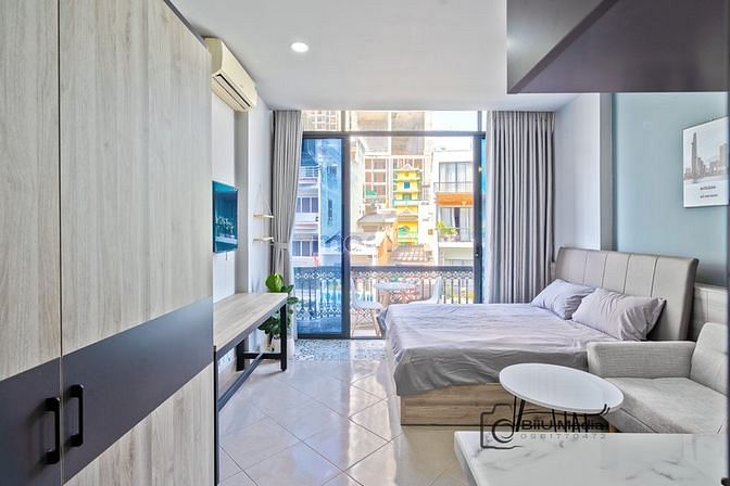 Hình ảnh CHDV studio balcon siêu thoáng rộng ngay sát trung tâm Q1 Cầu Ông Lãnh
