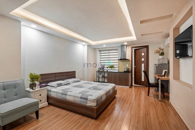 Hình ảnh Căn studio full nội thất có cửa sổ gần ngã tư hàng xanh