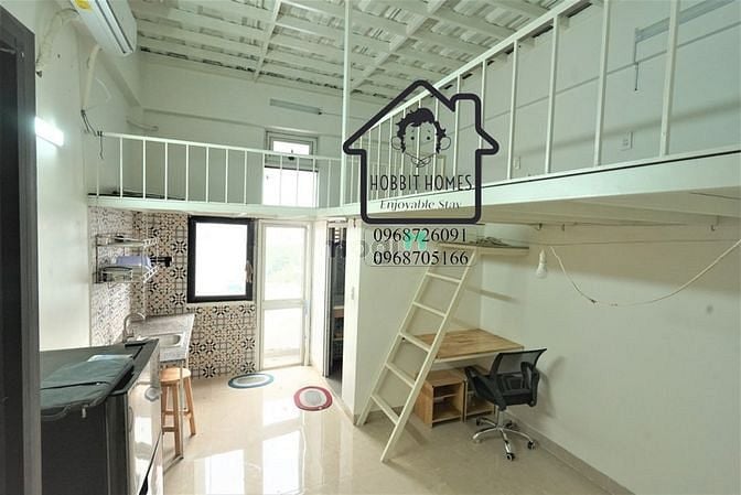 Hình ảnh Studio nội thất cơ bản, ban công thoáng mát, gần chợ Lý Phục Man, Q7