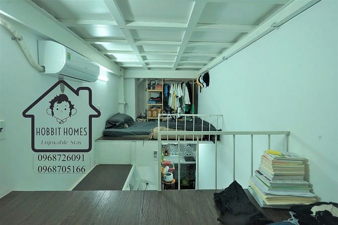 Hình ảnh Studio full nội thất cơ bản, ban công thoáng mát, gần chợ Lý Phục Man