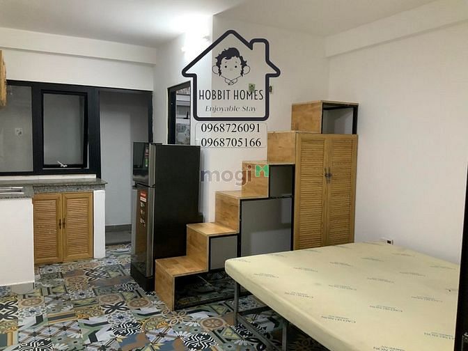 Hình ảnh Studio full nội thất cơ bản, ban công thoáng mát, gần chợ Lý Phục Man