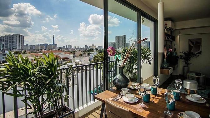 Hình ảnh Cho Thuê Siêu Phẩm Penthouse 2pn2wc - 1pn - Studio Như Hình
