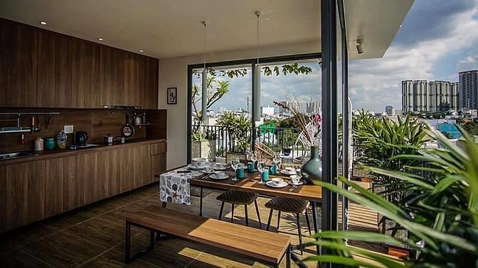 Hình ảnh Cho Thuê Siêu Phẩm Penthouse 2pn2wc - 1pn - Studio Như Hình