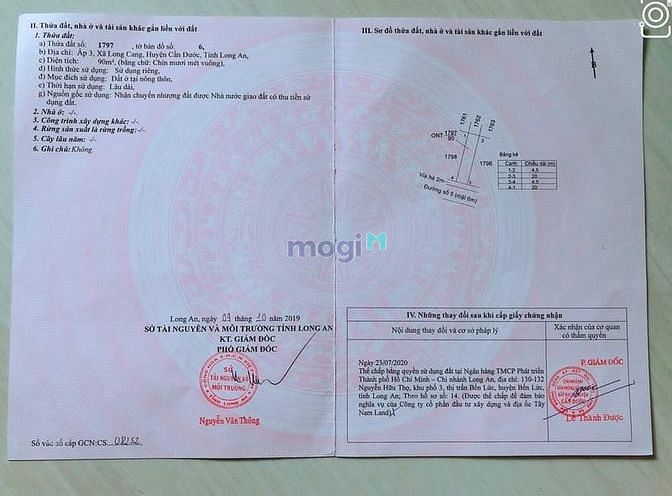 Hình ảnh Lô Đất Ngay Chợ Long Cang Sổ Hồng 550 Triệu Hổ Trợ Trả Chậm 12 tháng 9