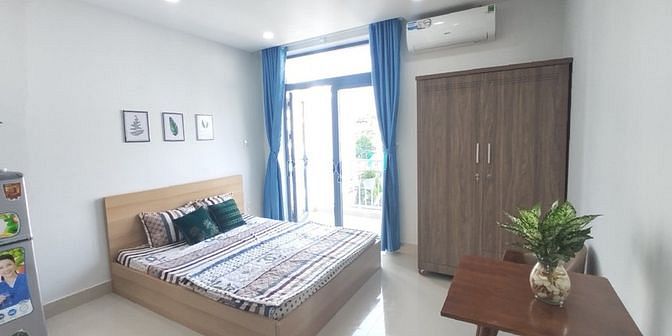 Hình ảnh Studio đầy đủ nội thất, bancol, nhiều tiện ích, hỗ trợ 1tr cọc