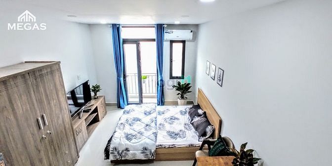 Hình ảnh studio cho thuê - có ban công, full nội thất A-Z ngay khu An Phú