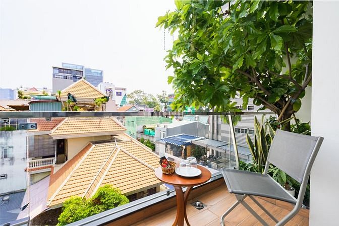 Hình ảnh 🔴Căn Hộ Ban Công View Sân Vườn - Full Nội Thất - Gần Chợ Vườn Chuối🔴