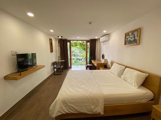 Hình ảnh 1PN - Studio ban công full nội thất đang trống sẵn ngay Trần Não Q2