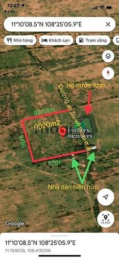 Hình ảnh Lô đất 9020m2, mặt tiền đường 95m, sát bên kênh Phan Thanh Hòa Thắng