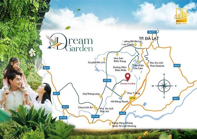 Hình ảnh Siêu Phẩm DREAM GARDEN ĐÀ LẠT - 500m2/ 1ty350 - Sổ Riêng Công Chứng