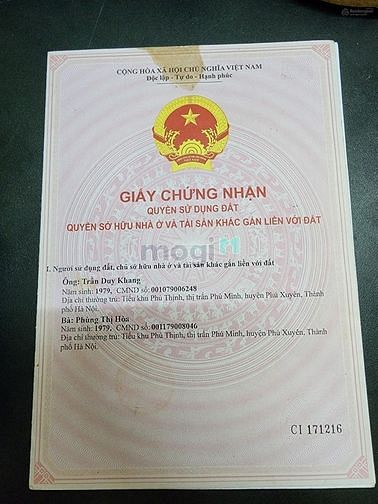 Hình ảnh Bán đất ở sổ đỏ chính chủ không qua môi giới