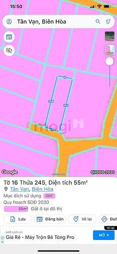 Hình ảnh Bán Lô Đất Giá Mb6623 phiên bản mới nhất Phường Tân Vạn Giá Chỉ: 1Tỷ 350Triệu